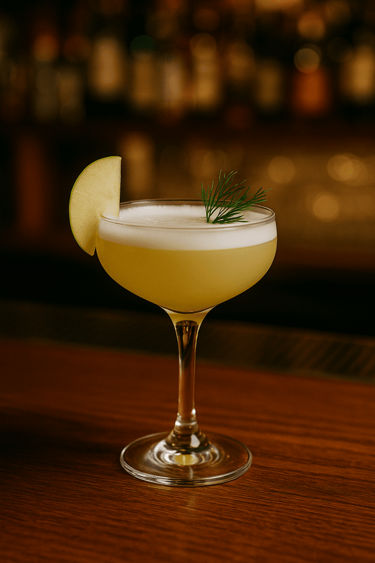 🍏 Äppel & Akvavit Sour - Björk & Bitter