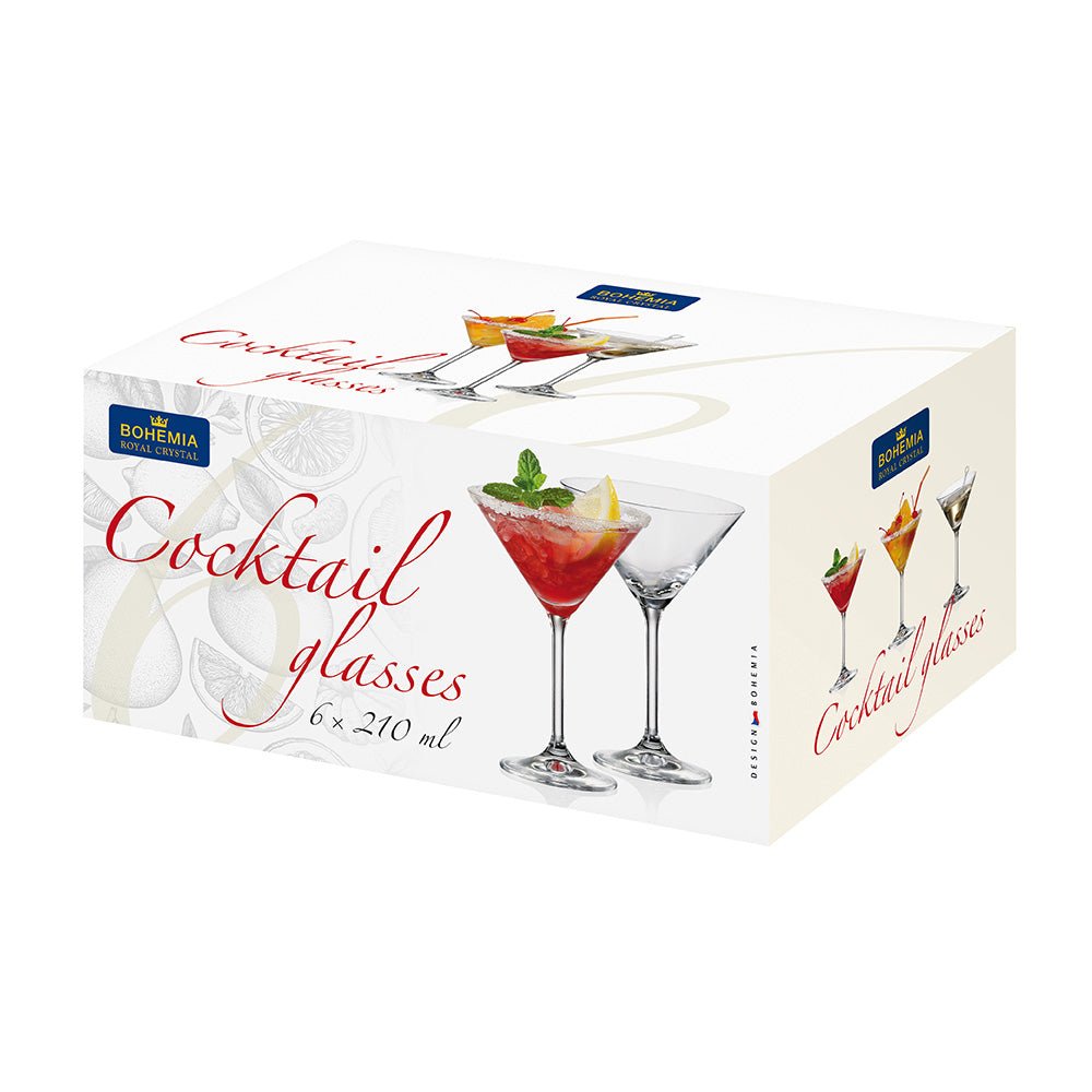 Bohemia Royal Crystal martiniglas 210 ml – 6 - pack - Björk & Bitter