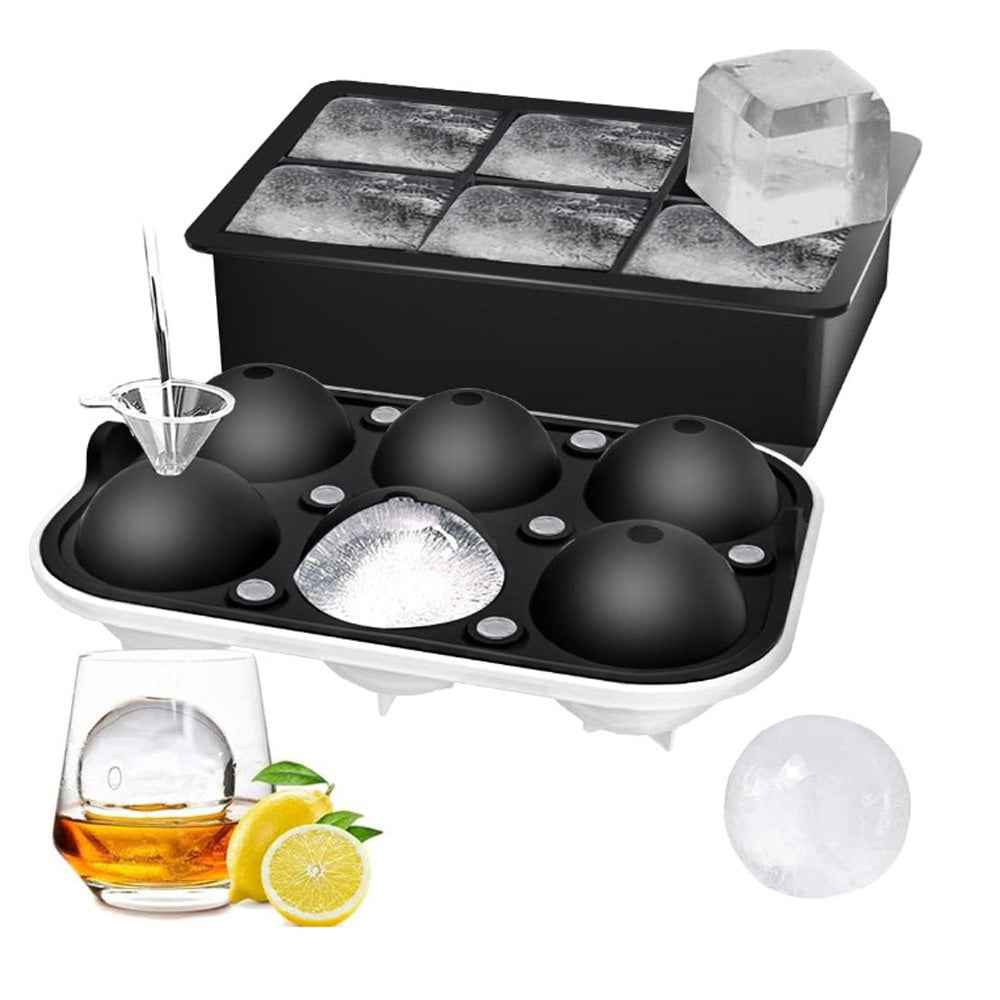 Isbitsformar med behållare – stora isbitar - Björk & Bitter