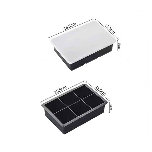 Isbitsformar med behållare – stora isbitar - Björk & Bitter