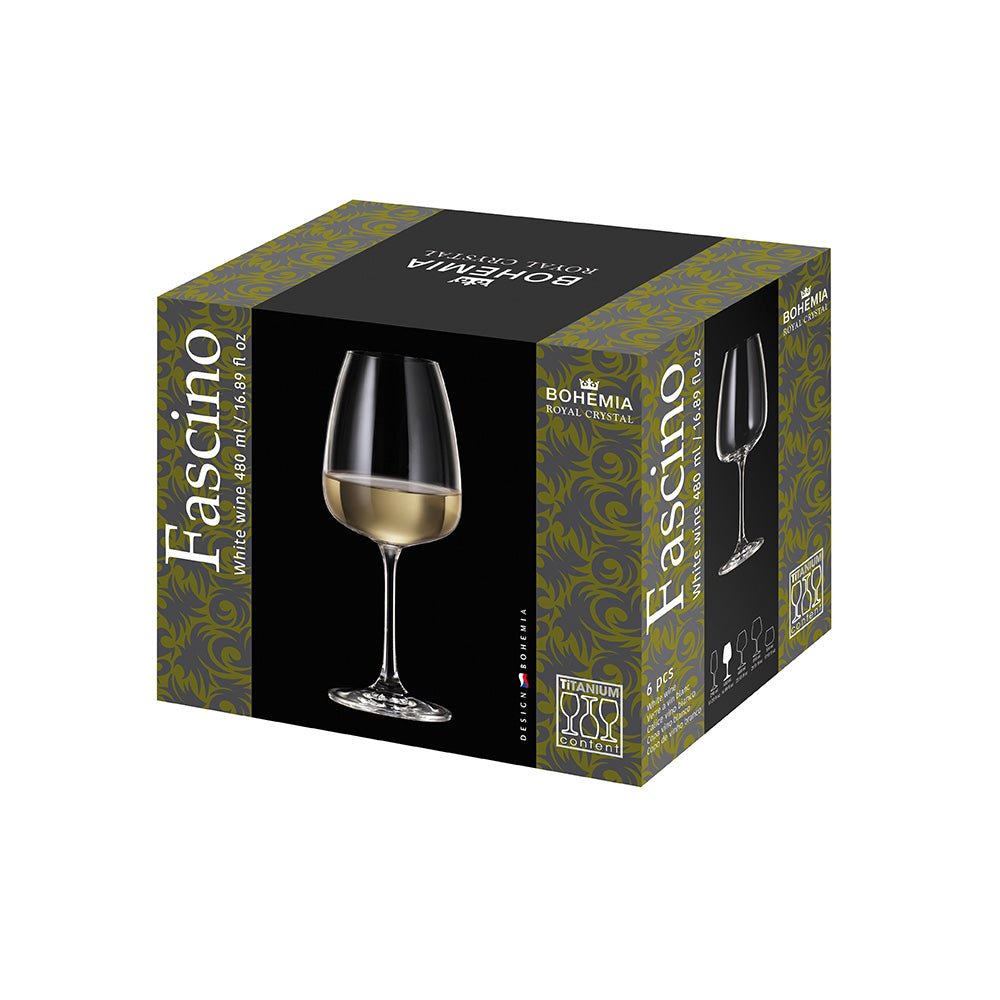 Bohemia Fascino vitvinsglas 480 ml – 6 - pack - Björk & Bitter
