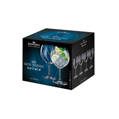 Bohemia Gin & Tonic Spirale glas 750 ml – 4 - pack - Björk & Bitter