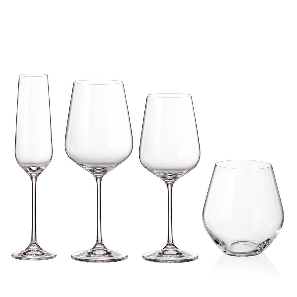 Bohemia Royal Crystal Globo glas - set 16 delar – 4×4 - Björk & Bitter