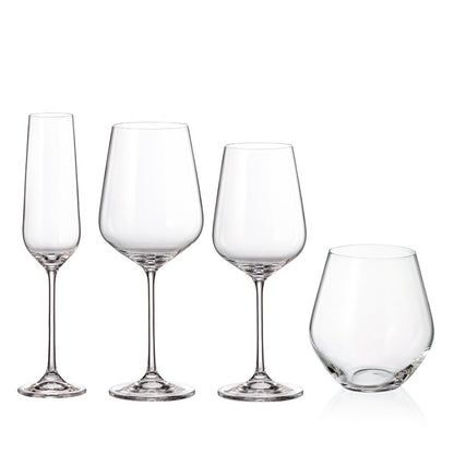 Bohemia Royal Crystal Globo glas - set 16 delar – 4×4 - Björk & Bitter