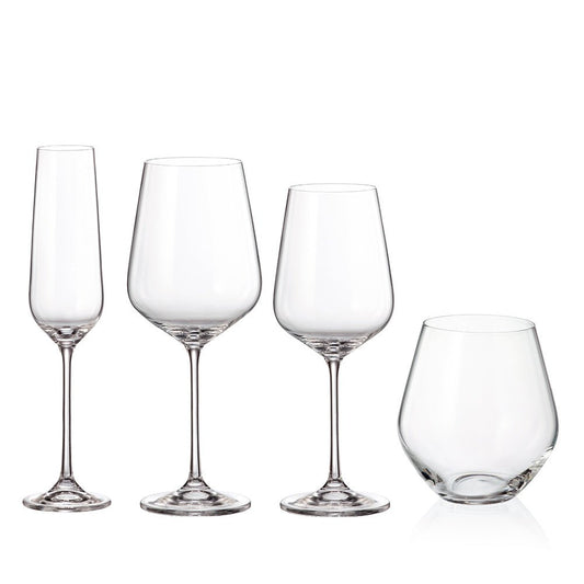Bohemia Royal Crystal Globo glas - set 16 delar – 4×4 - Björk & Bitter