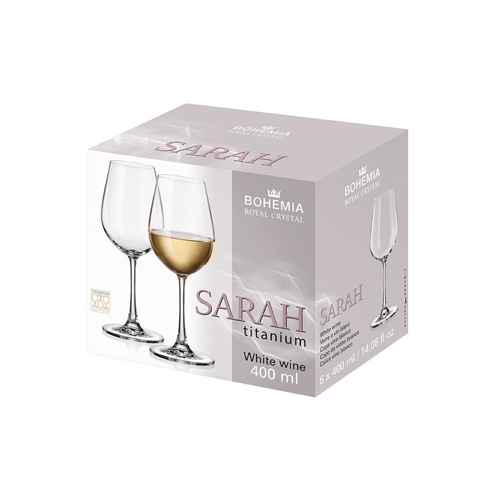 Bohemia Royal Crystal Sarah vinglas 400 ml – 6 - pack - Björk & Bitter