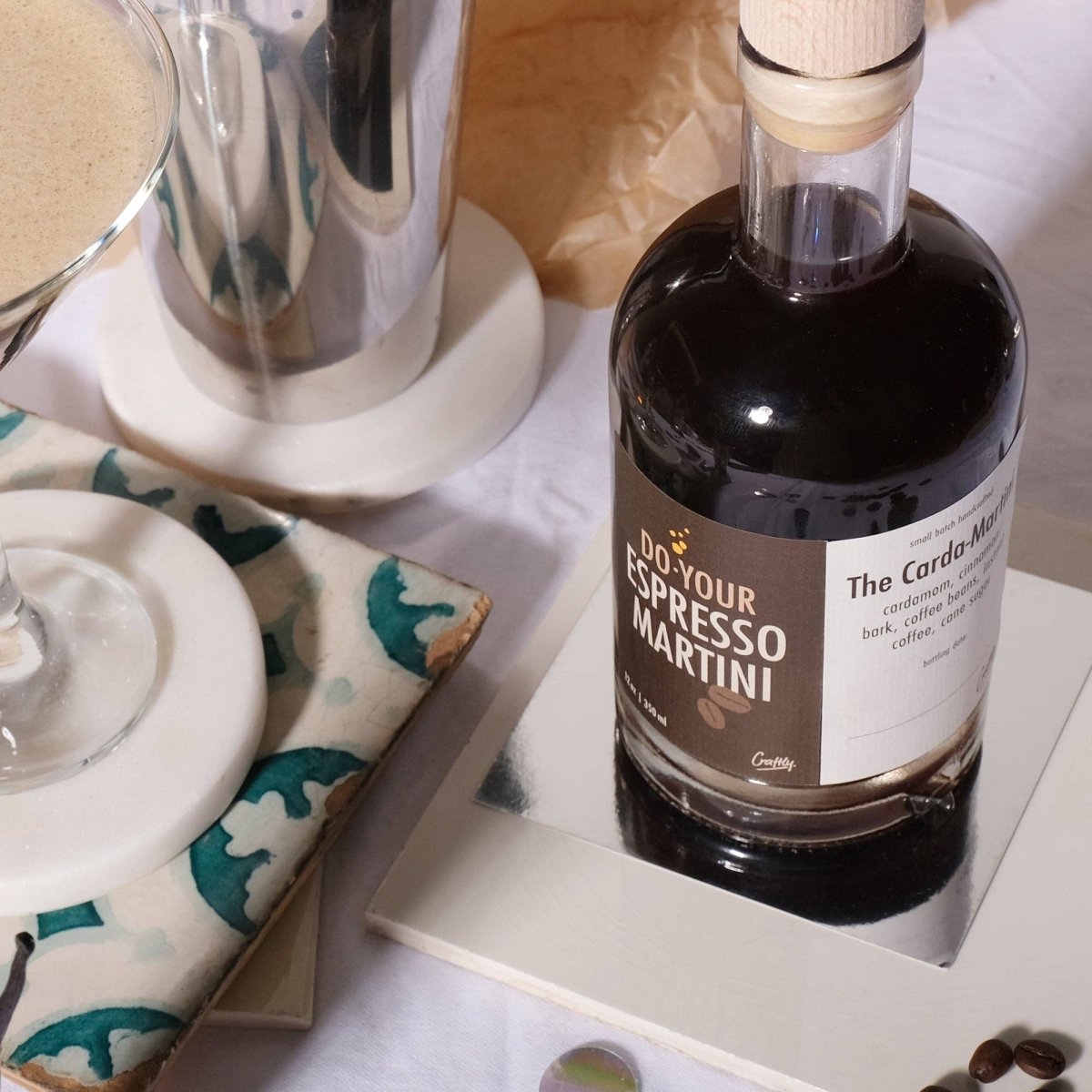 Gör din egen espresso martini - DIY cocktailsats - Björk & Bitter