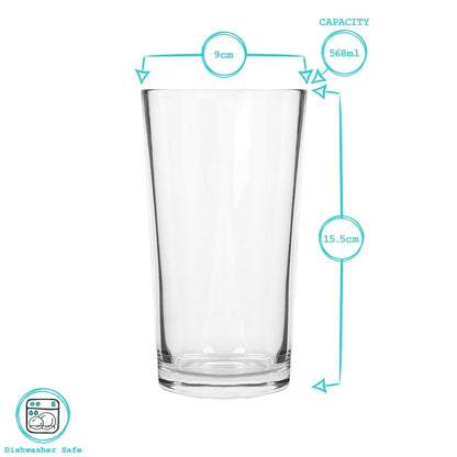 Koniskt Ölglas 570 ml - 6 Pack - Björk & Bitter