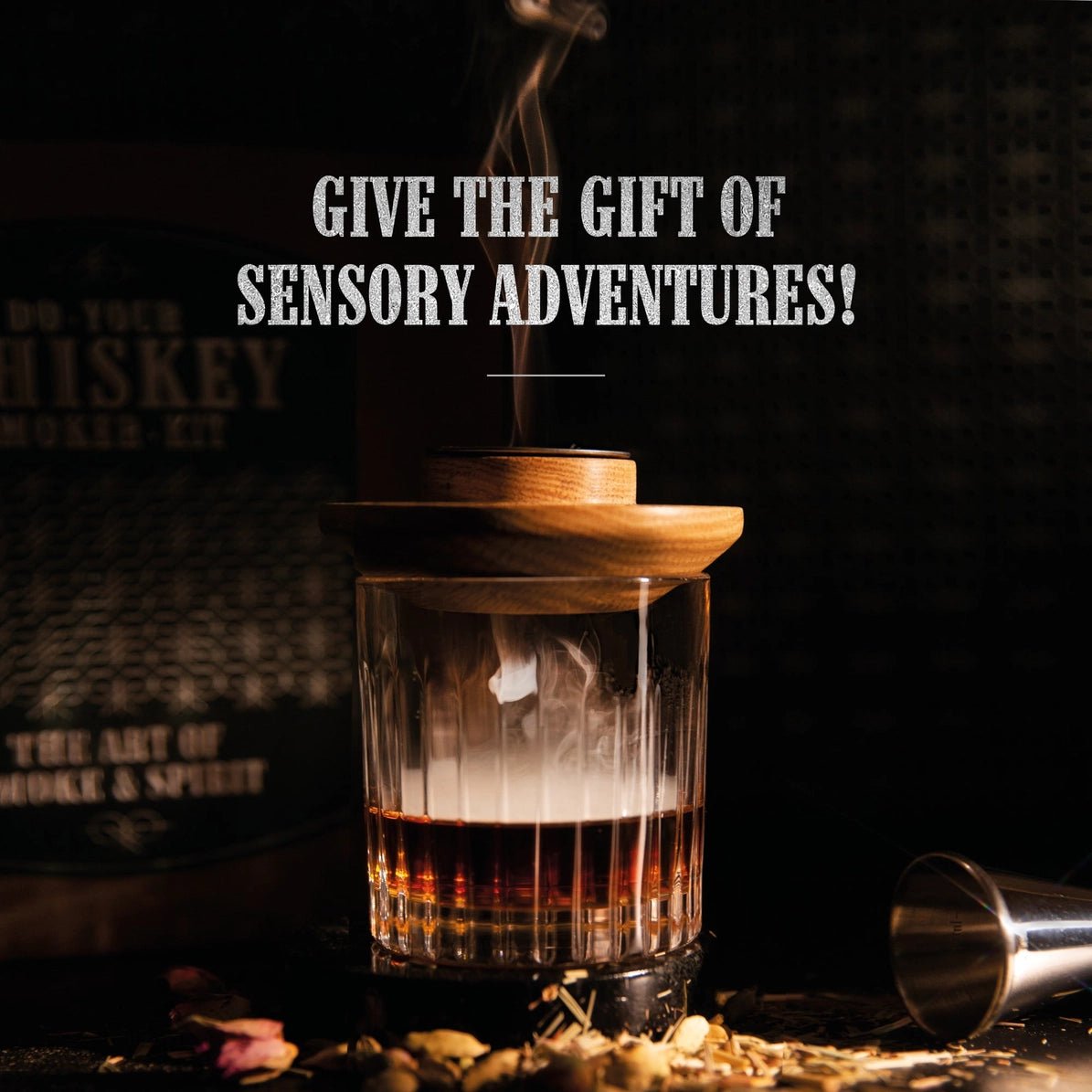 Whiskey smoker kit – whiskeyglas och rökskorssten