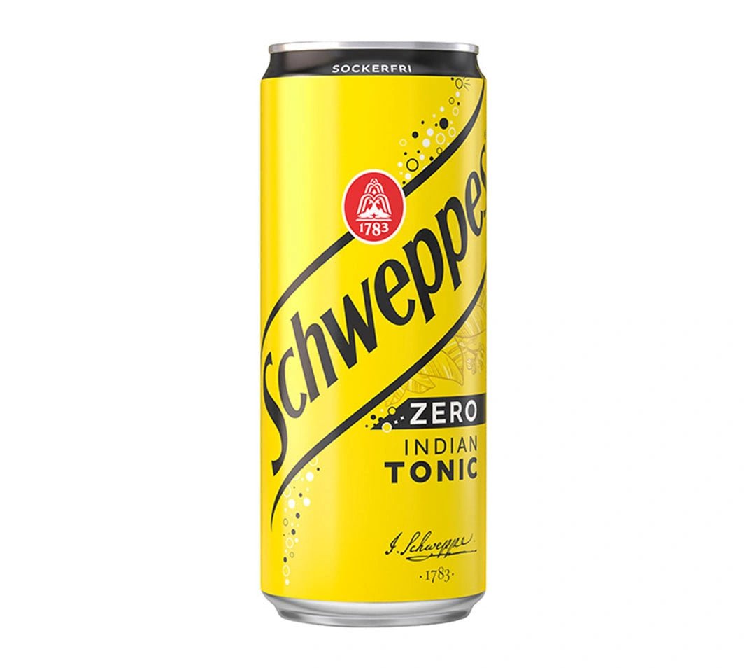 Schweppes Indian Tonic Zero 33 cl - Björk & Bitter