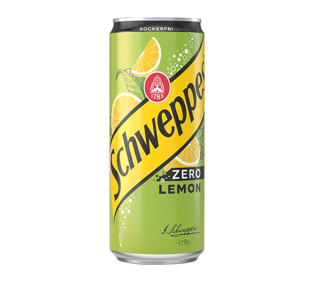 Schweppes Lemon Zero 33 cl - Björk & Bitter