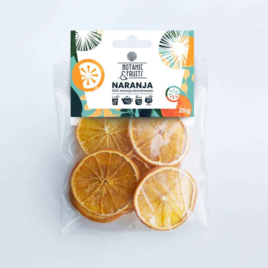 Torkade Apelsinskivor - 25 g - Björk & Bitter